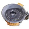 GFK Hot Tub Whirlpool mit Innenofen und großer Treppe von oben